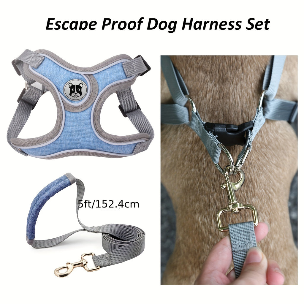 Breathable & Adjustable Reflective Dog Harness Vest