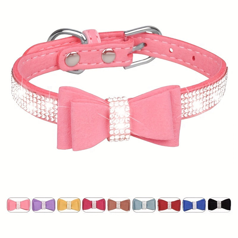 Rhinestone Dog Collar For Small Medium Large Dogs