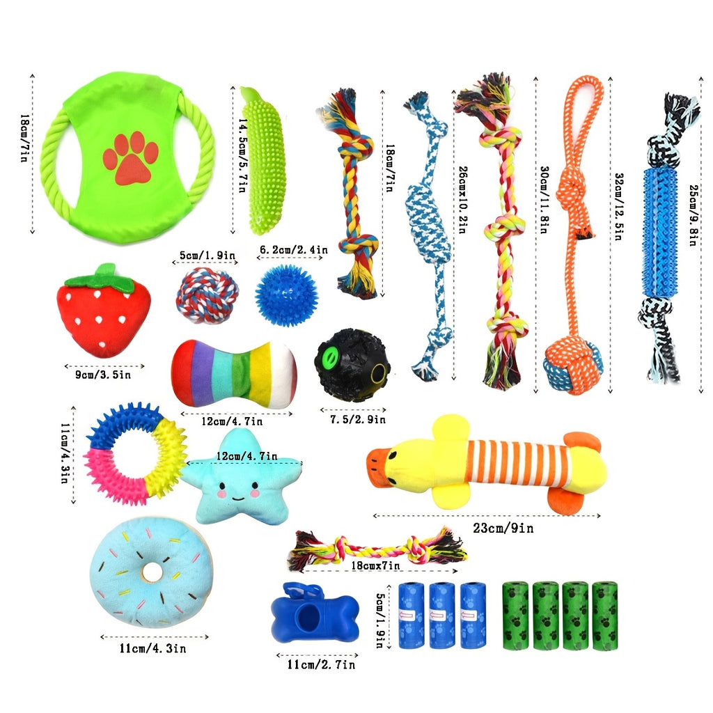 25pcs Set Of Dog Toys