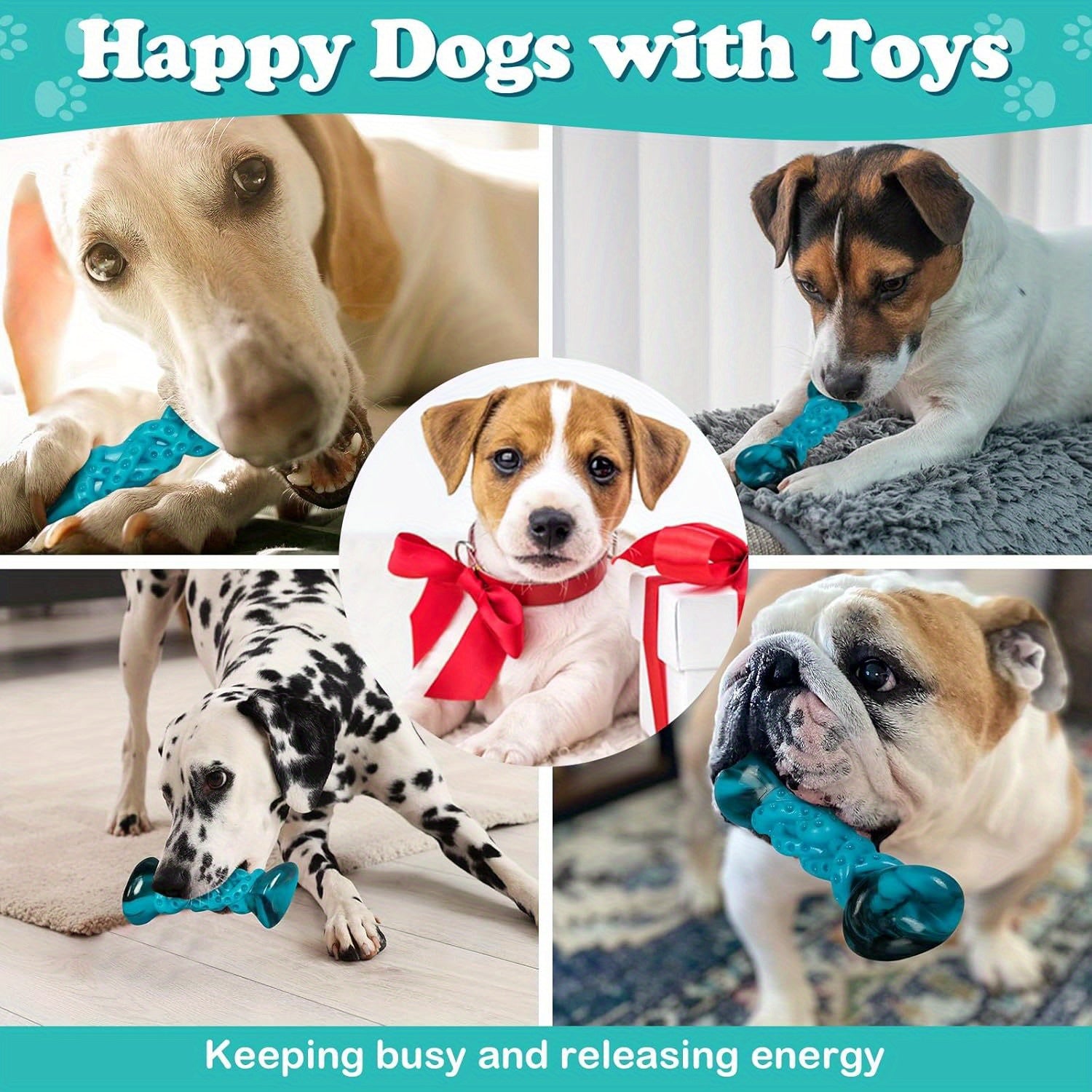 Aggressive Chewing Toys for Large and Medium Dogs, Indestructible