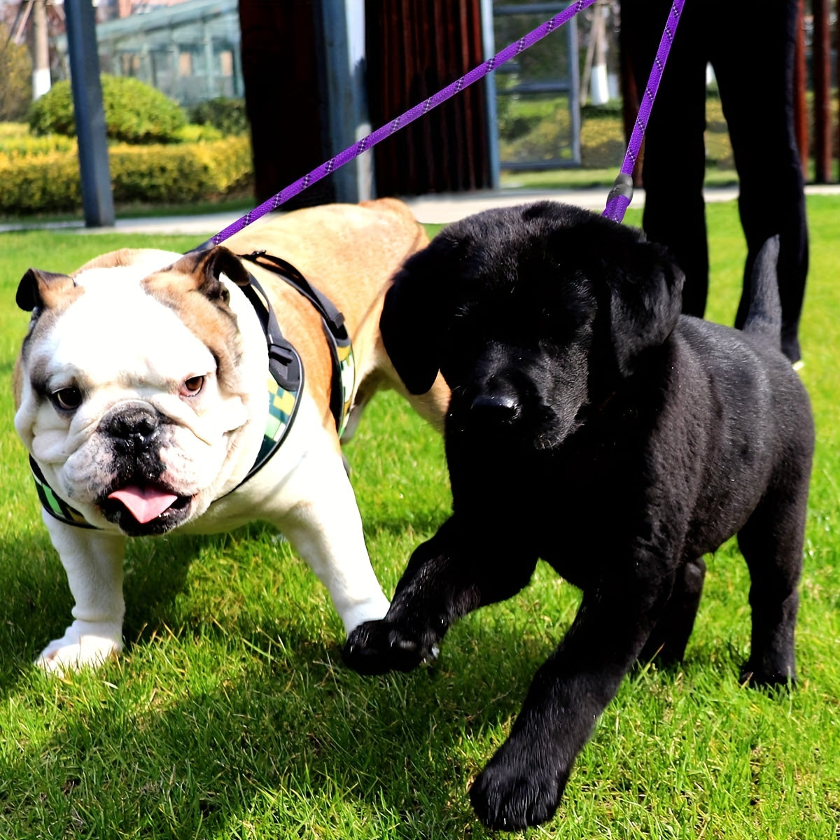 7 colors Taglory Reflective Dual Dog Leash