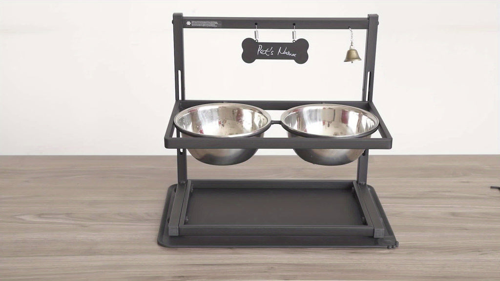 Elevated Dog Bowl With A Slow Feeder Dog Bowl
