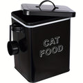 Cat Food Storage Box with Airtight Lid and Spoon