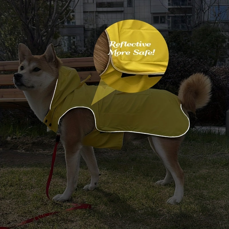 Dog Raincoat, Easy Wear For Small Medium Large Dogs