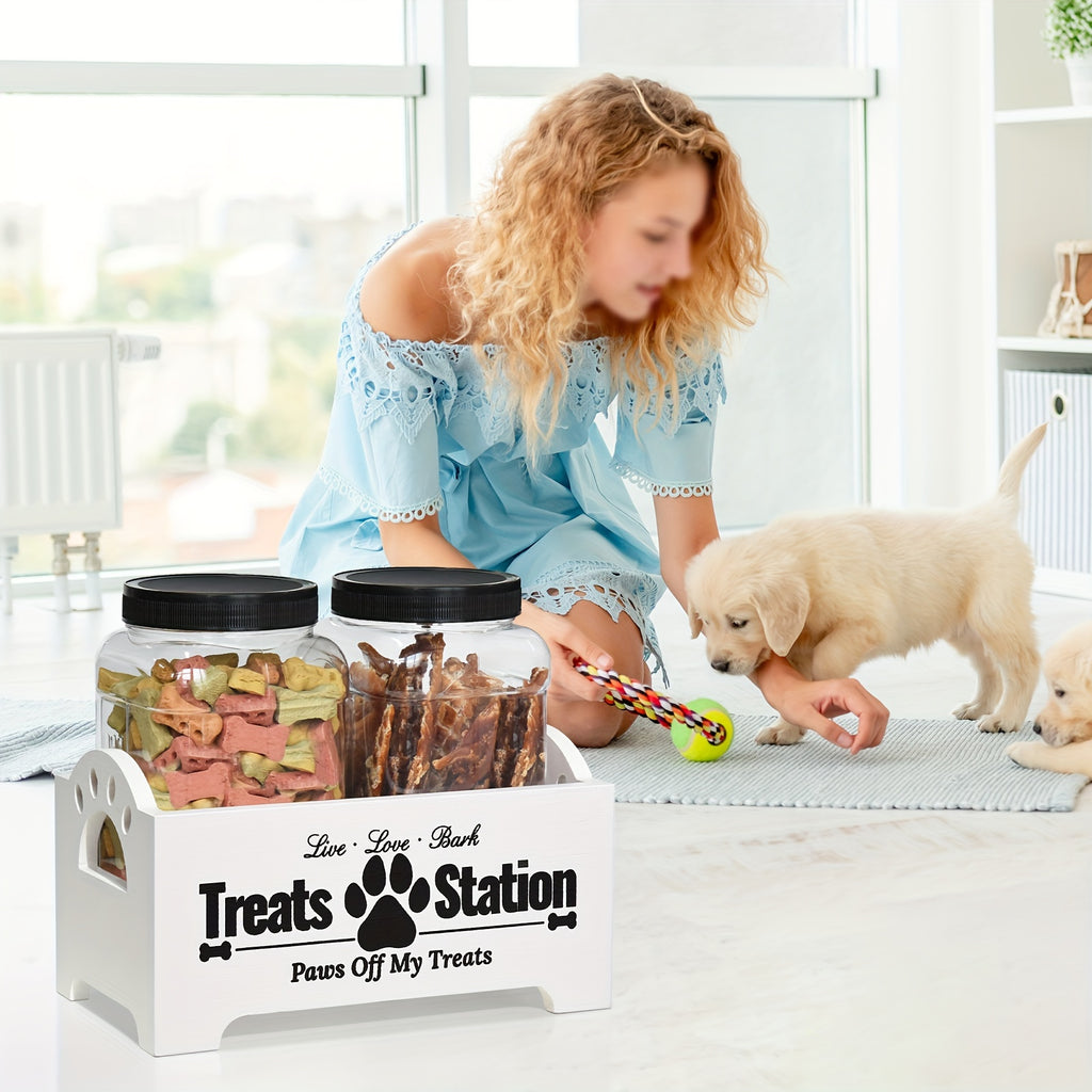 Wooden Farmhouse Style Treat Containers