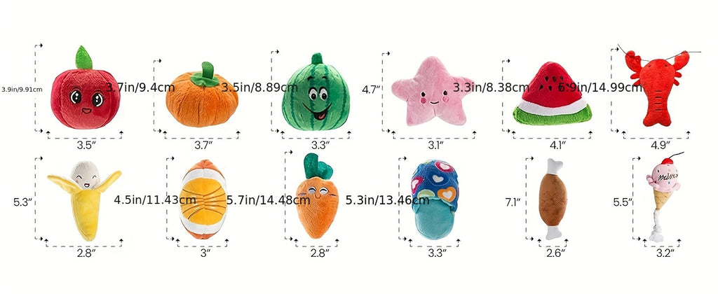 Nocciola Dog Squeaky Toys