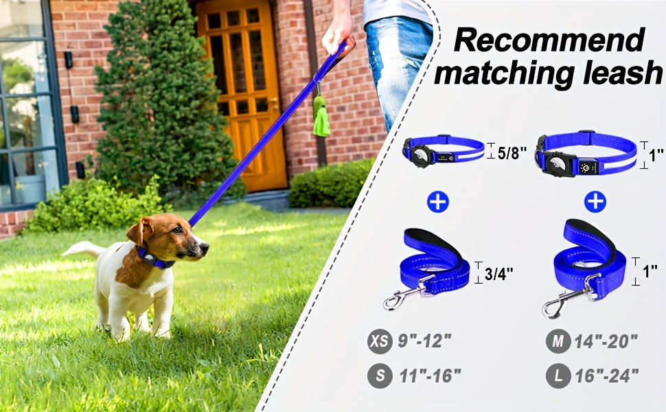 JOYTALE LED Dog Collar with AirTag Holder