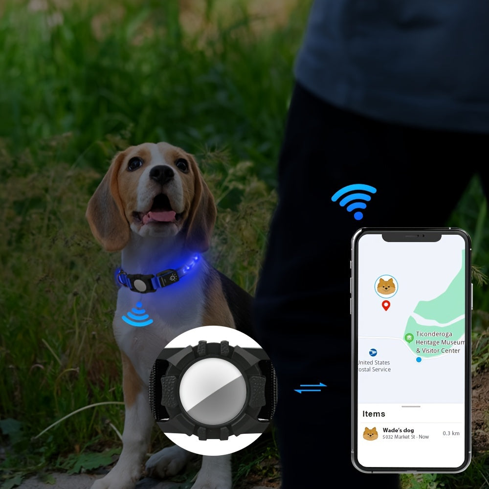 JOYTALE LED Dog Collar with AirTag Holder