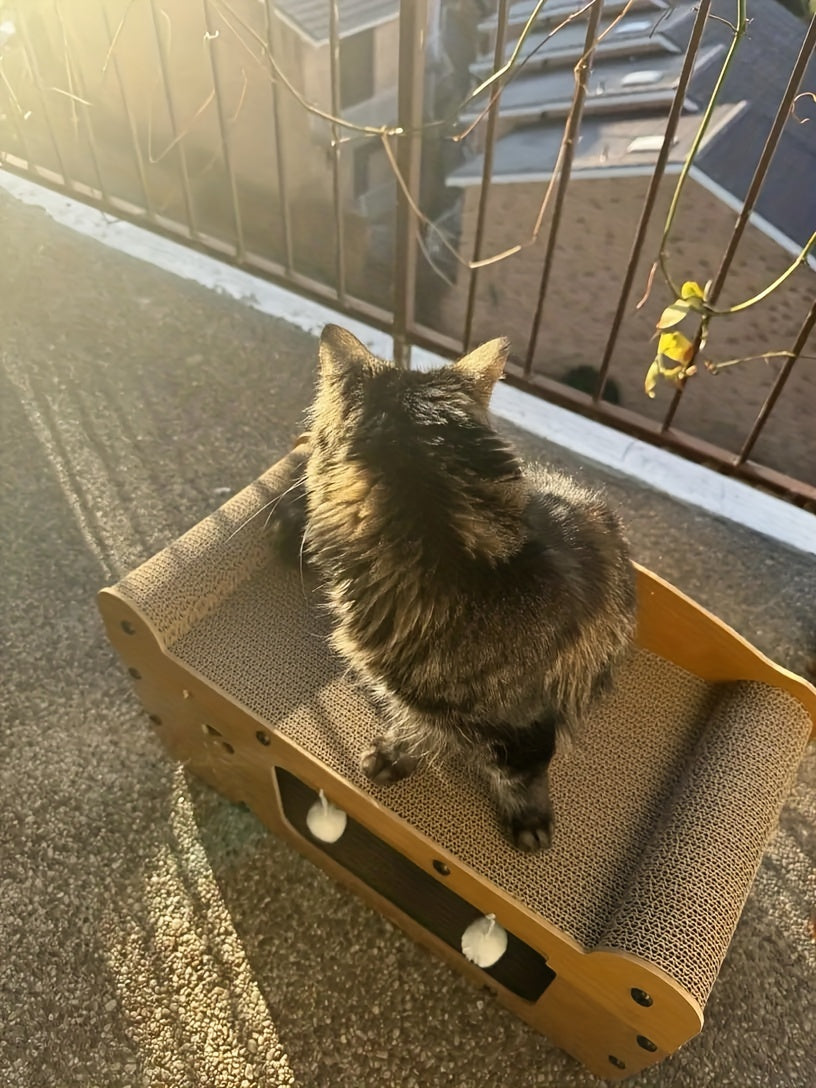 Cat House With Scratching Board