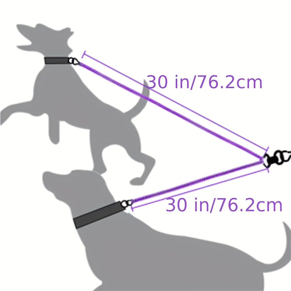 7 colors Taglory Reflective Dual Dog Leash