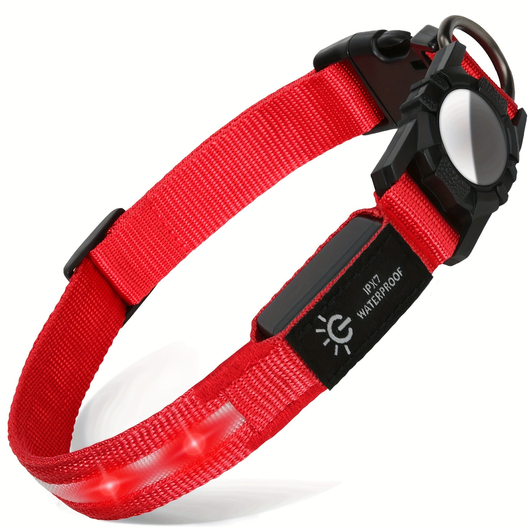 JOYTALE LED Dog Collar with AirTag Holder