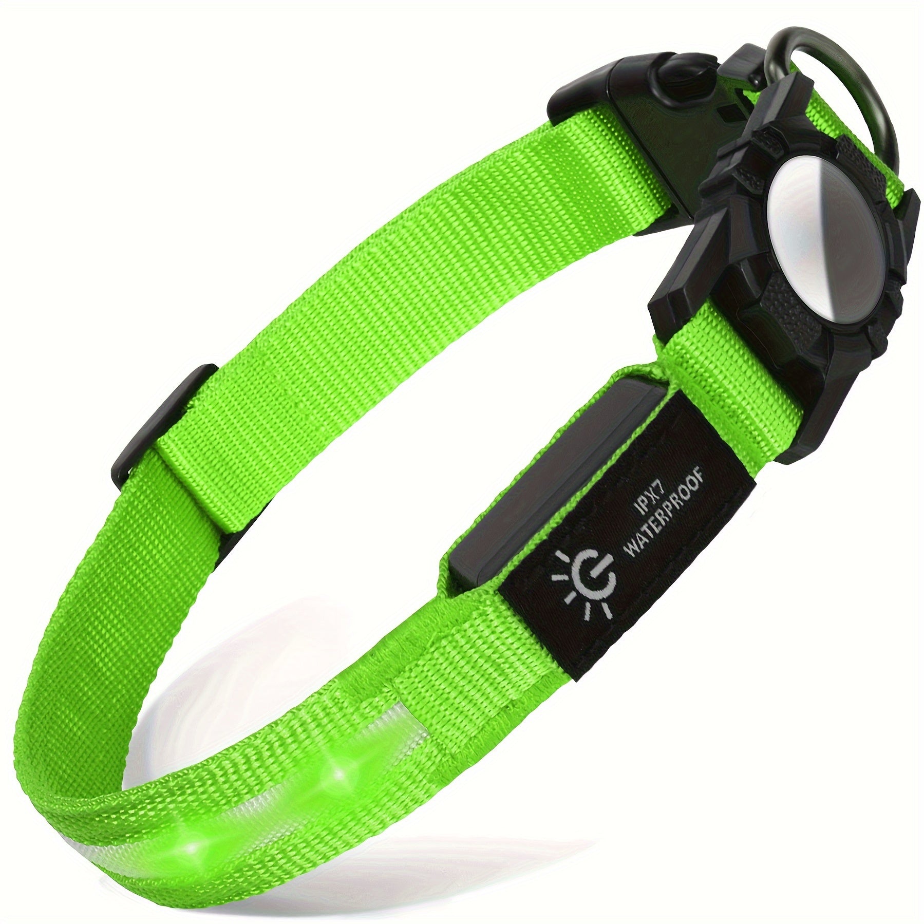 JOYTALE LED Dog Collar with AirTag Holder