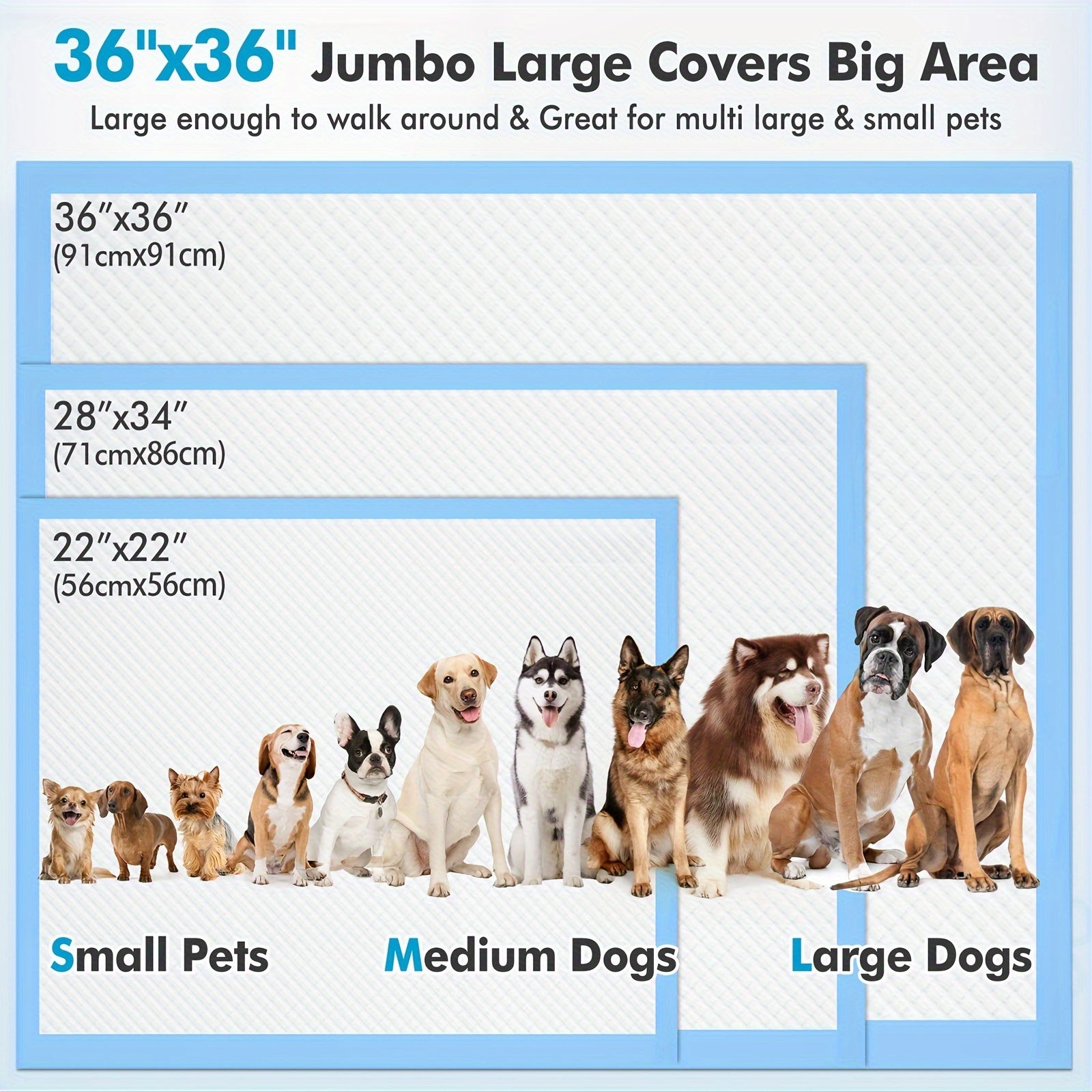 Gimars 4XL 36"x36" Thickened Heavy Absorbency Dog Pad