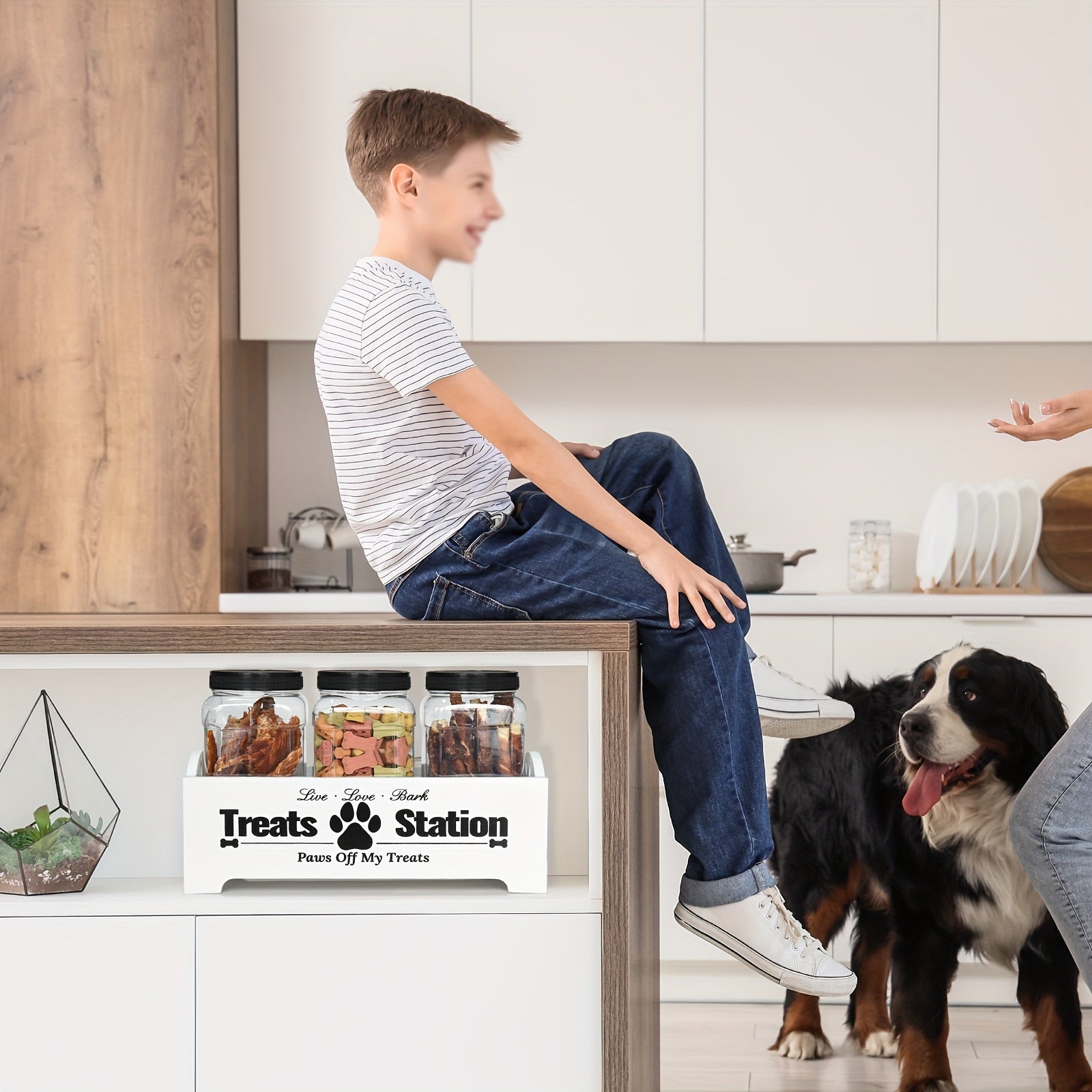 Wooden Farmhouse Style Treat Containers