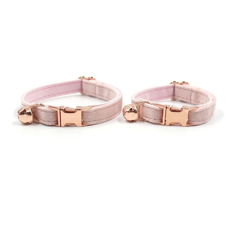 Cat Dog Collars Decorate Bow Around Neck Solid Color Puppy Chihuahua Collars Adjustable Safety Buckle Bow Tie Pets Accessories