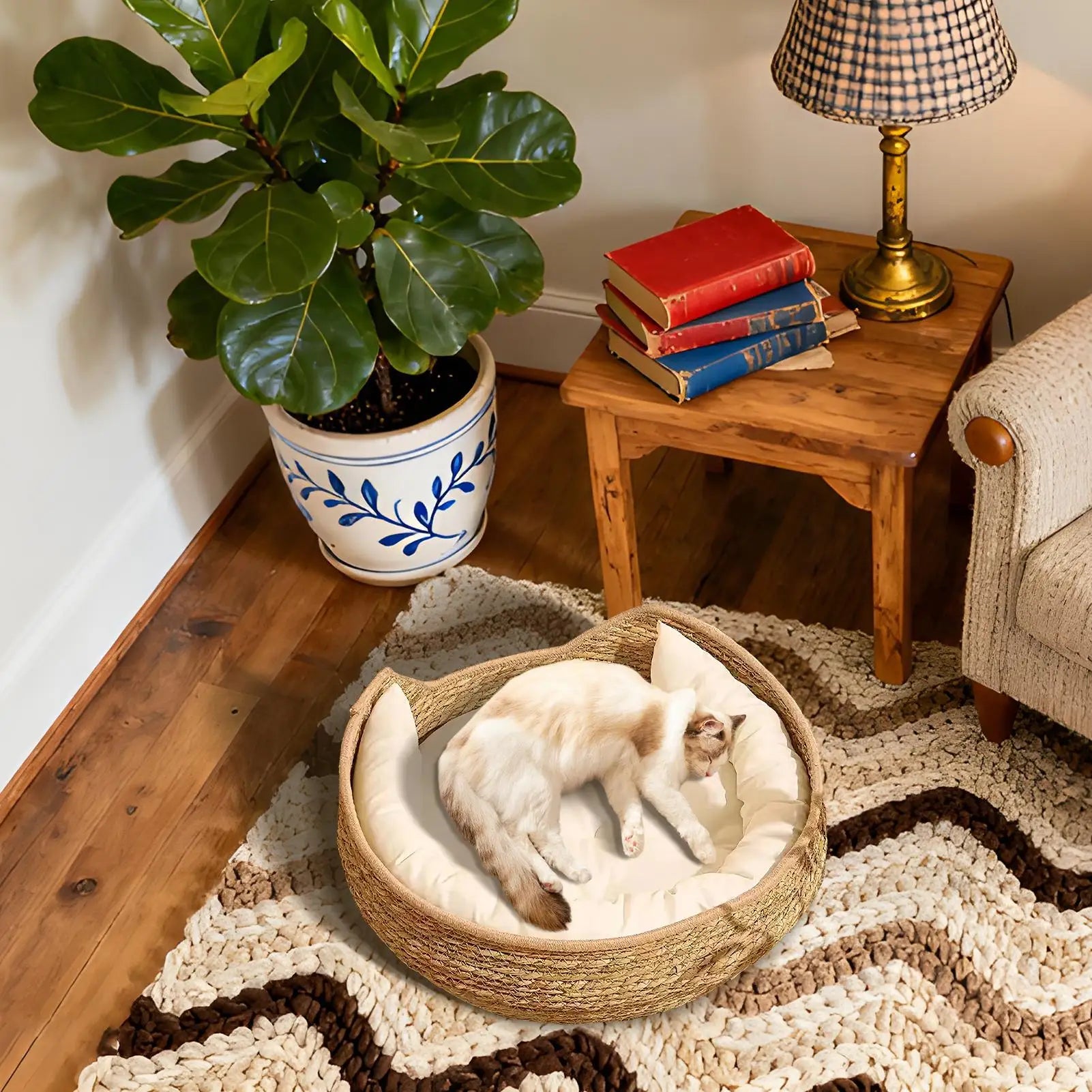 Cat Bed Woven Nest