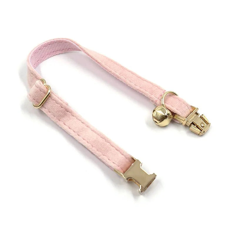 Cat Dog Collars Decorate Bow Around Neck Solid Color Puppy Chihuahua Collars Adjustable Safety Buckle Bow Tie Pets Accessories