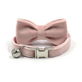 Cat Dog Collars Decorate Bow Around Neck Solid Color Puppy Chihuahua Collars Adjustable Safety Buckle Bow Tie Pets Accessories