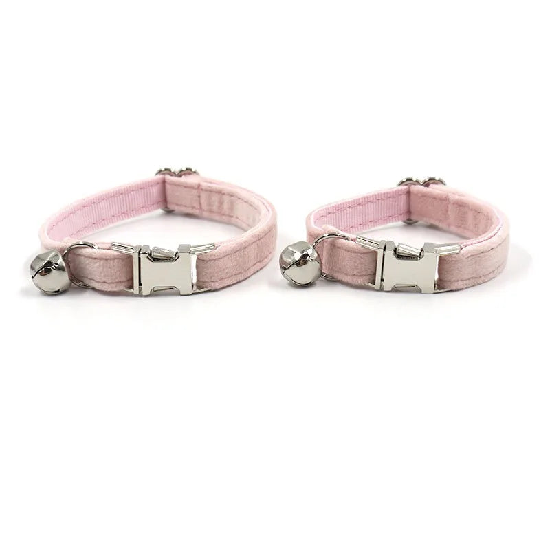 Cat Dog Collars Decorate Bow Around Neck Solid Color Puppy Chihuahua Collars Adjustable Safety Buckle Bow Tie Pets Accessories