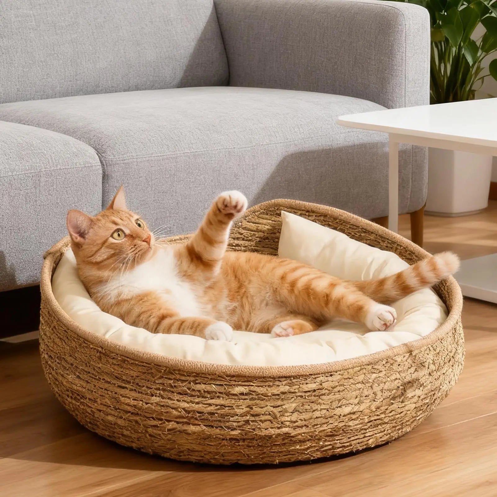 Cat Bed Woven Nest