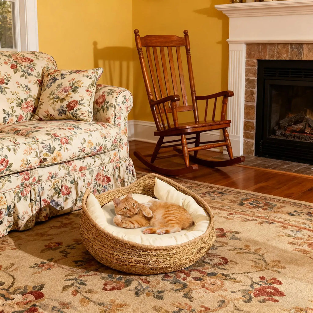 Cat Bed Woven Nest