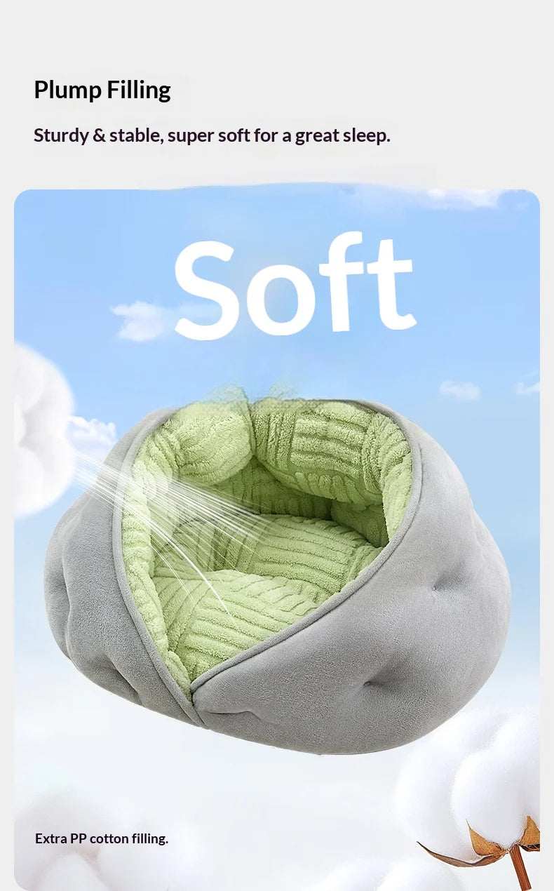 Cat mats cat beds semi-enclosed cat sofa beds for winter warmth dog beds pet houses pet supplies dog house