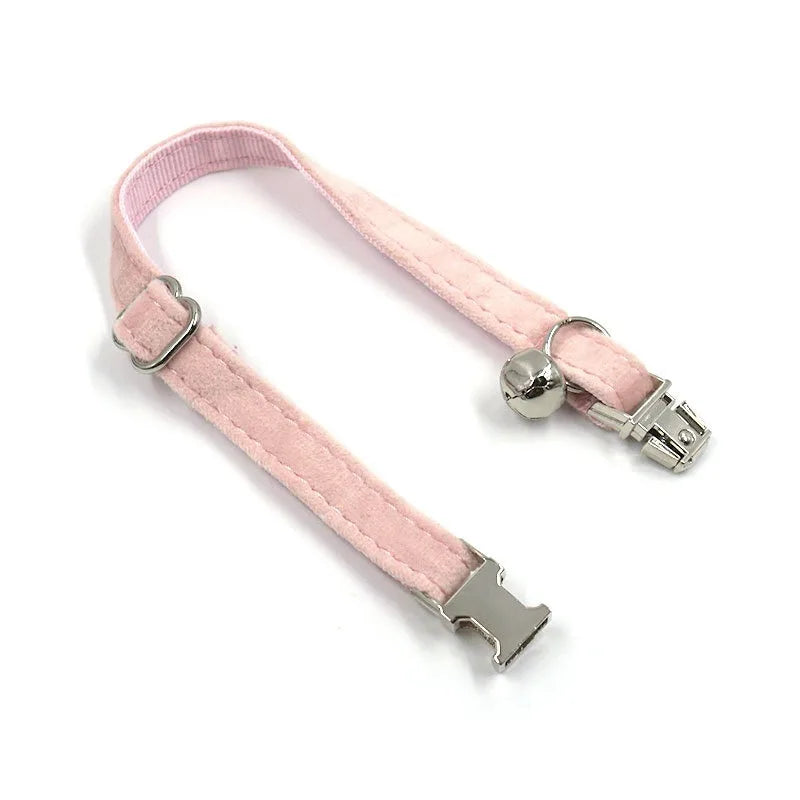 Cat Dog Collars Decorate Bow Around Neck Solid Color Puppy Chihuahua Collars Adjustable Safety Buckle Bow Tie Pets Accessories
