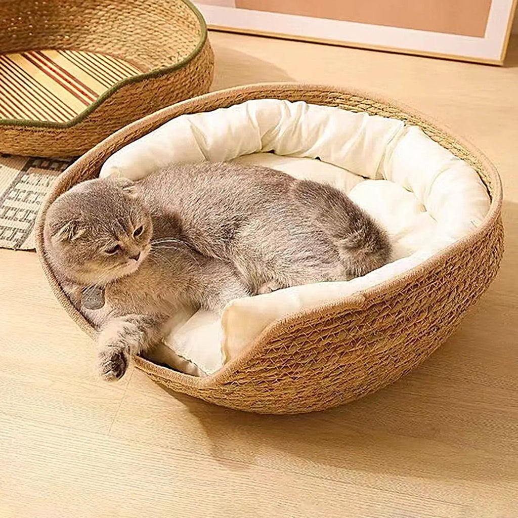 Cat Bed Woven Nest