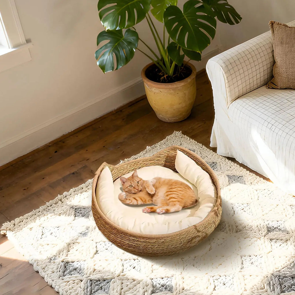 Cat Bed Woven Nest