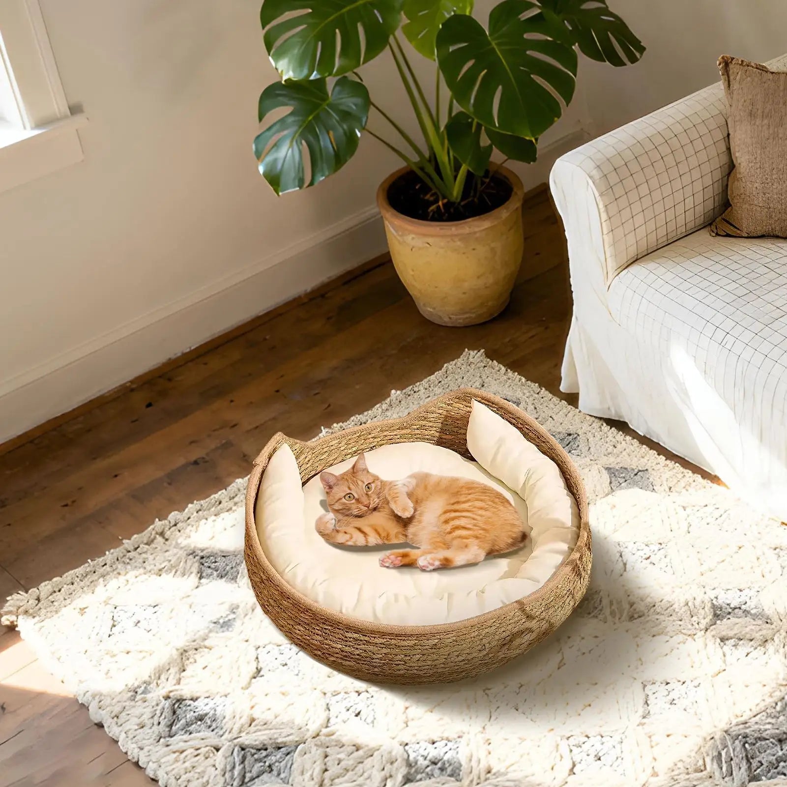 Cat Bed Woven Nest