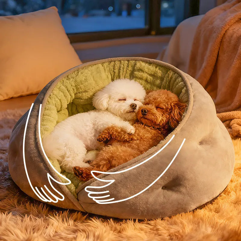 Cat mats cat beds semi-enclosed cat sofa beds for winter warmth dog beds pet houses pet supplies dog house