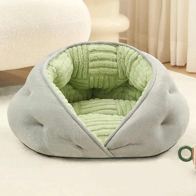 Cat mats cat beds semi-enclosed cat sofa beds for winter warmth dog beds pet houses pet supplies dog house