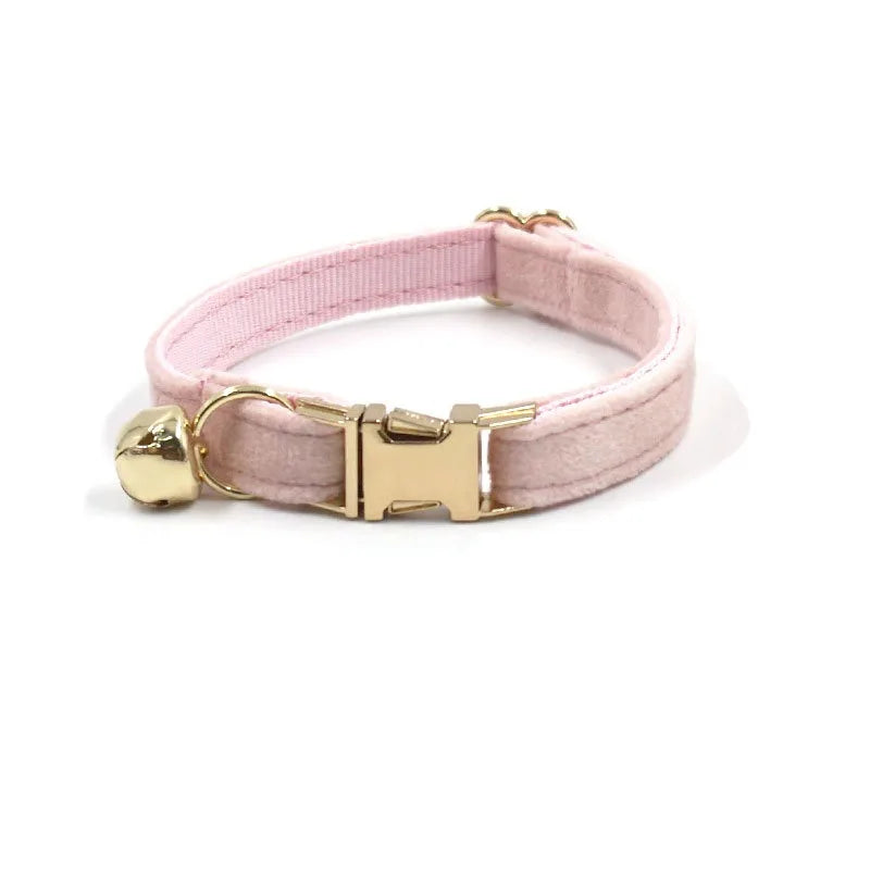 Cat Dog Collars Decorate Bow Around Neck Solid Color Puppy Chihuahua Collars Adjustable Safety Buckle Bow Tie Pets Accessories