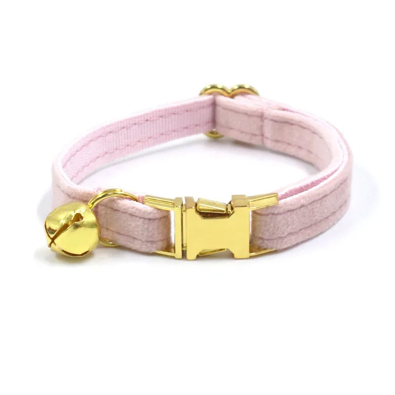 Cat Dog Collars Decorate Bow Around Neck Solid Color Puppy Chihuahua Collars Adjustable Safety Buckle Bow Tie Pets Accessories