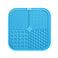 High-quality Lick Mat for Dogs, Food-Grade Silicone Dog Lick Mat As Slow Feeder, Dog Licking Mat with Suction Cups Blue