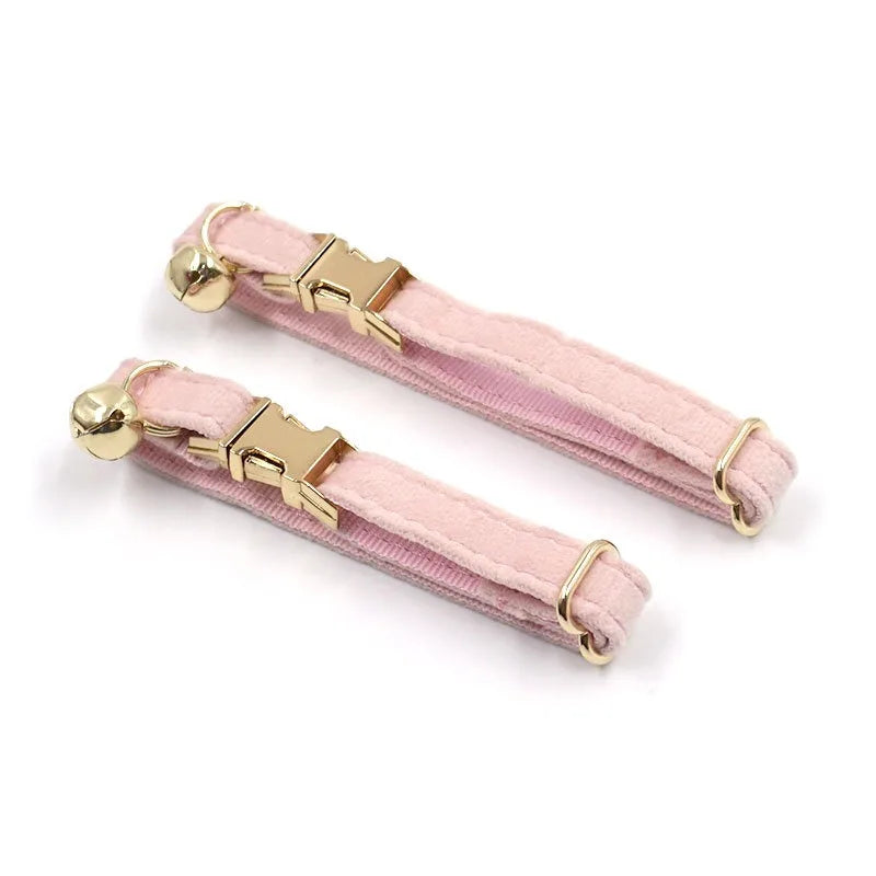 Cat Dog Collars Decorate Bow Around Neck Solid Color Puppy Chihuahua Collars Adjustable Safety Buckle Bow Tie Pets Accessories