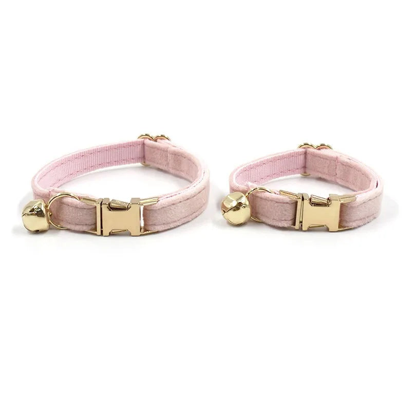 Cat Dog Collars Decorate Bow Around Neck Solid Color Puppy Chihuahua Collars Adjustable Safety Buckle Bow Tie Pets Accessories