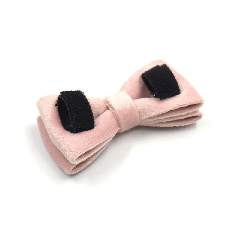 Cat Dog Collars Decorate Bow Around Neck Solid Color Puppy Chihuahua Collars Adjustable Safety Buckle Bow Tie Pets Accessories