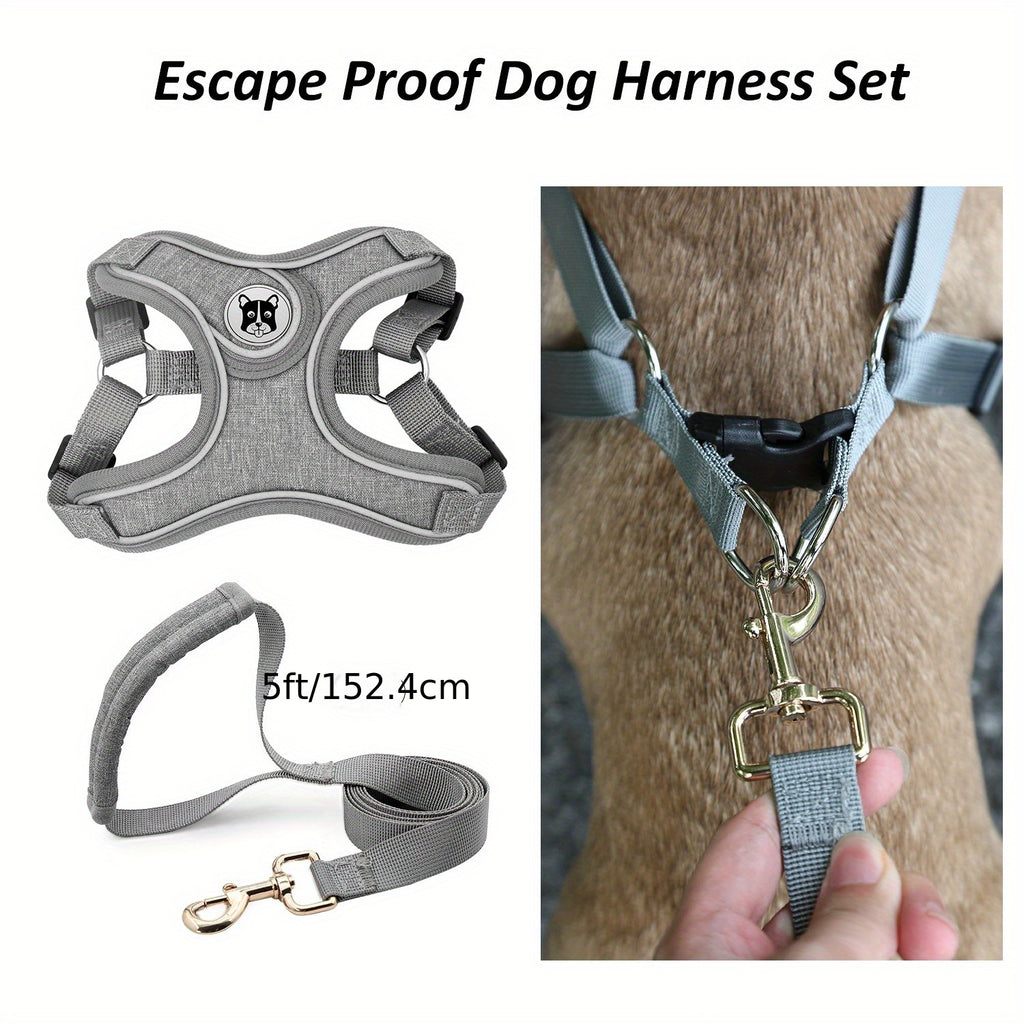 Breathable & Adjustable Reflective Dog Harness Vest