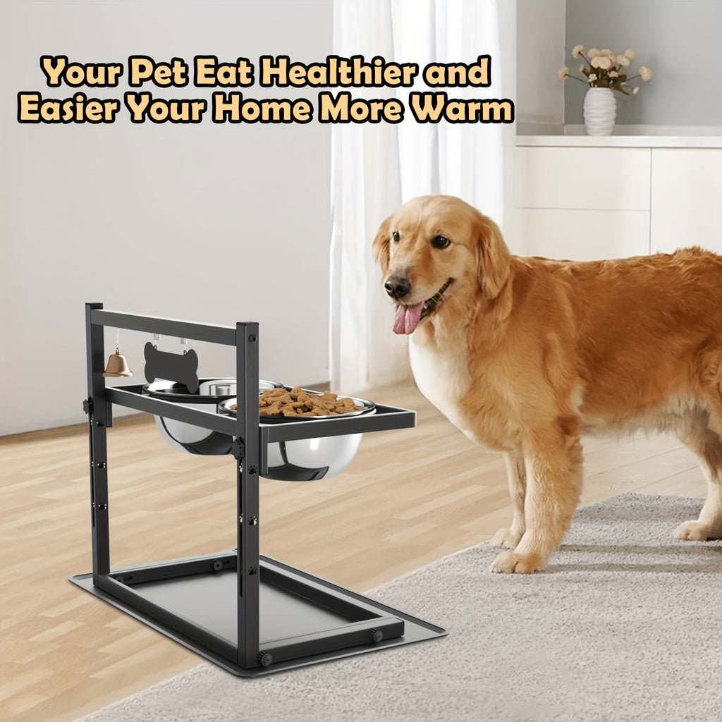 Elevated Dog Bowl With A Slow Feeder Dog Bowl