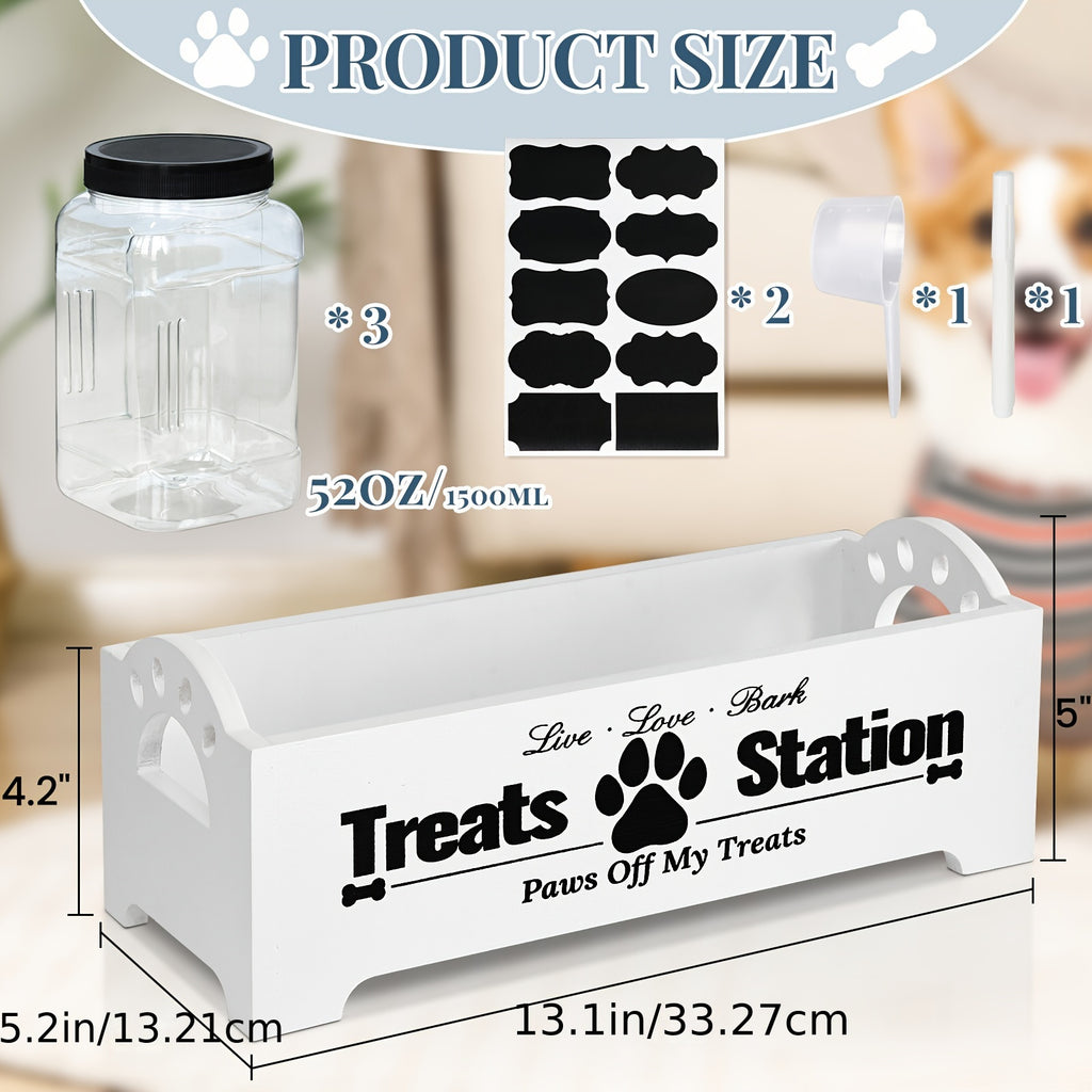 Wooden Farmhouse Style Treat Containers