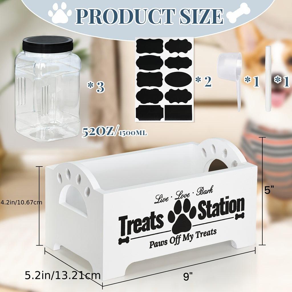 Wooden Farmhouse Style Treat Containers