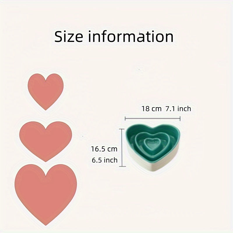 Ceramic Heart-Shaped Slow Feeder Dog Bowl