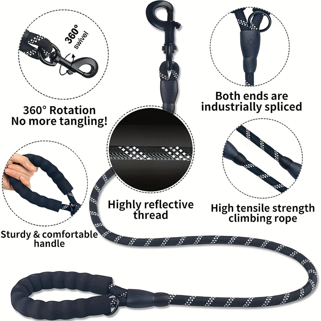 JOYTALE Reflective Dog Leash with Comfortable Padded Handle