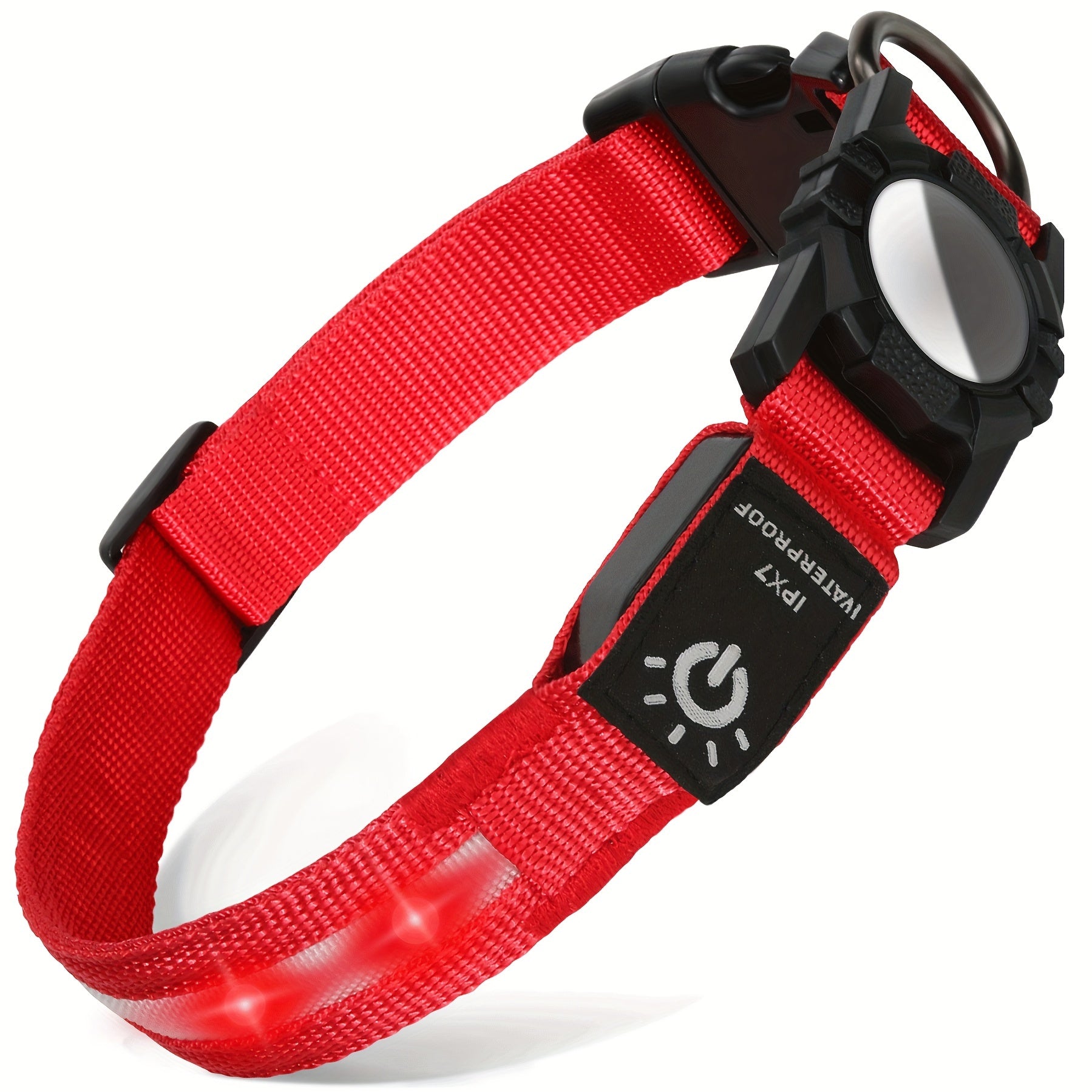 JOYTALE LED Dog Collar with AirTag Holder