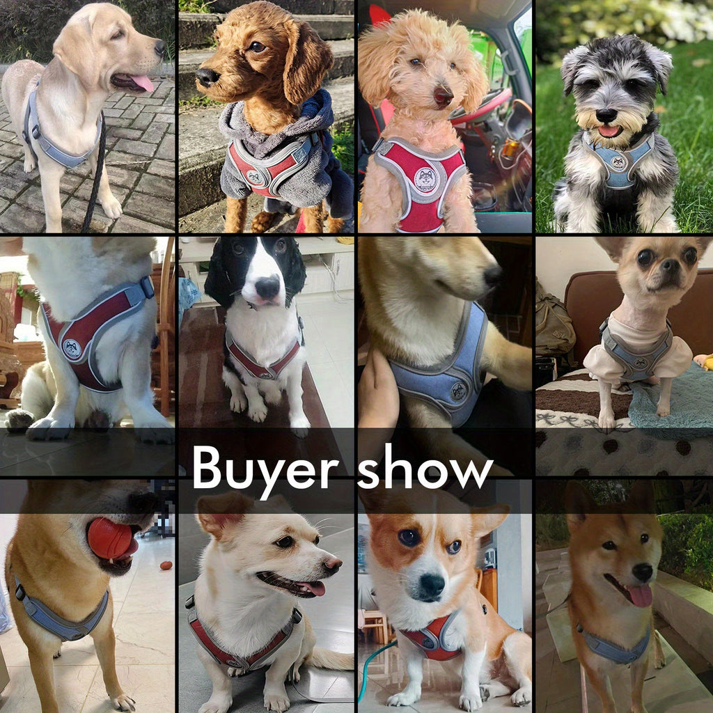 Breathable & Adjustable Reflective Dog Harness Vest