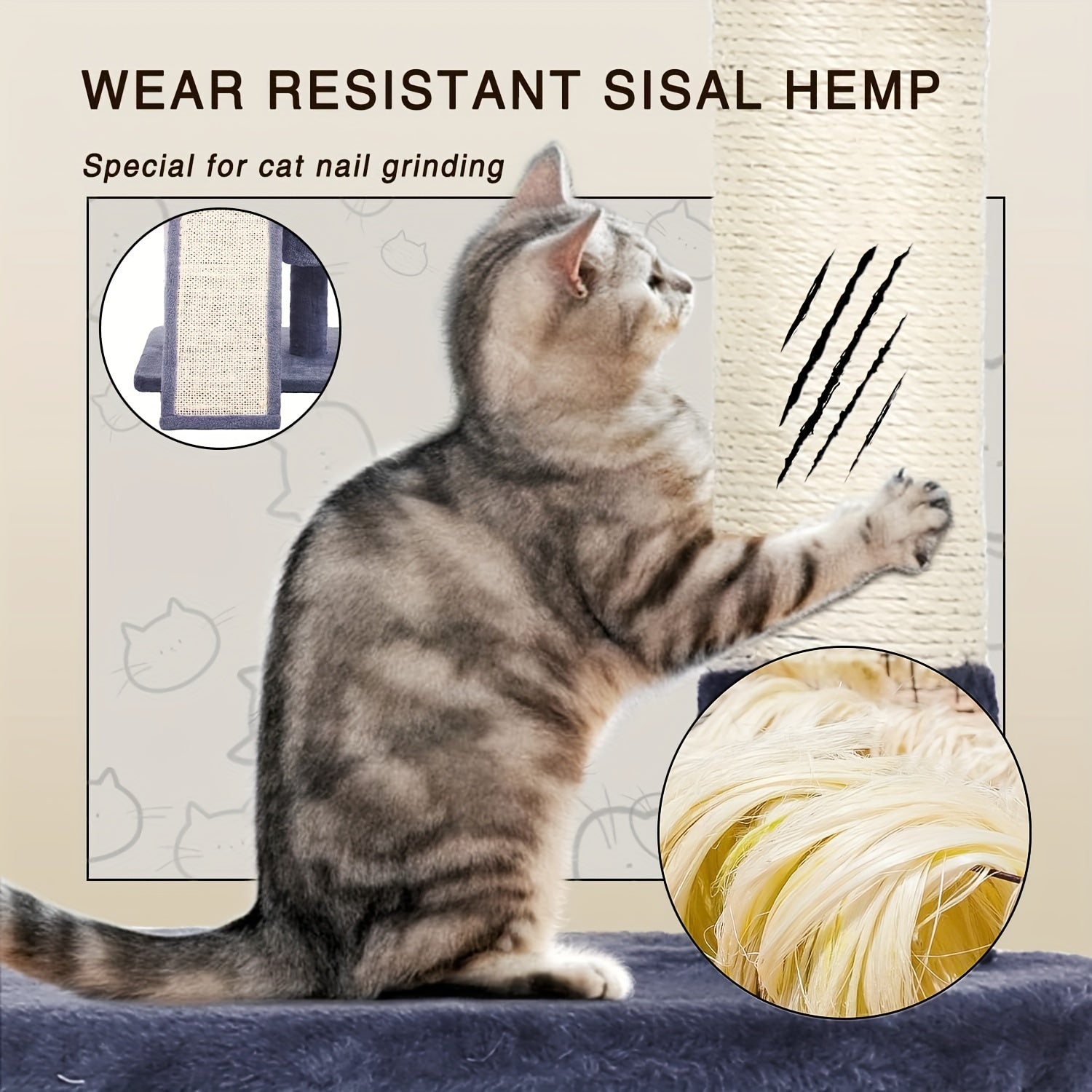 DOPINMIN 36 Inches Cat Tower