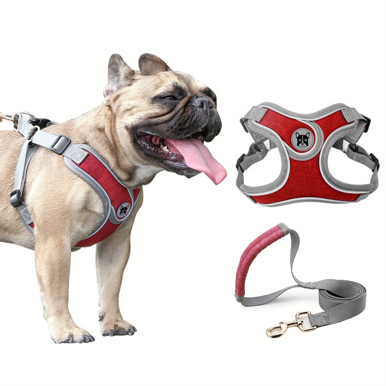 Breathable & Adjustable Reflective Dog Harness Vest