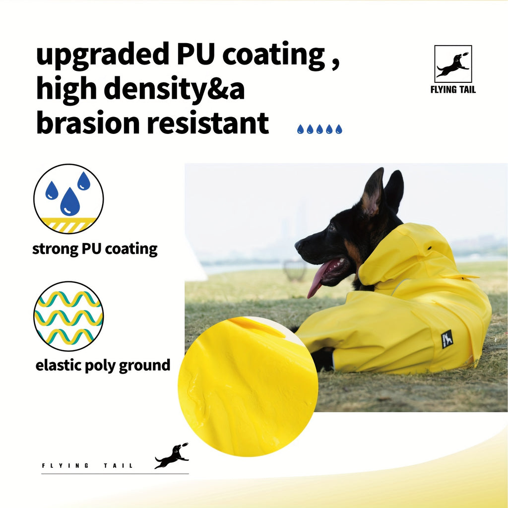 Dog Raincoat, Easy Wear For Small Medium Large Dogs