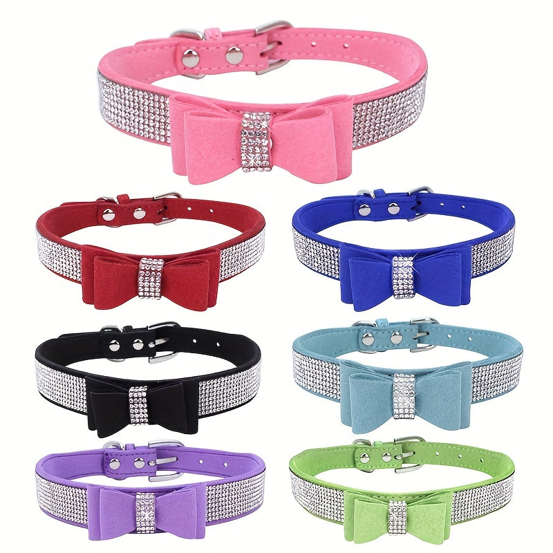Rhinestone Dog Collar For Small Medium Large Dogs